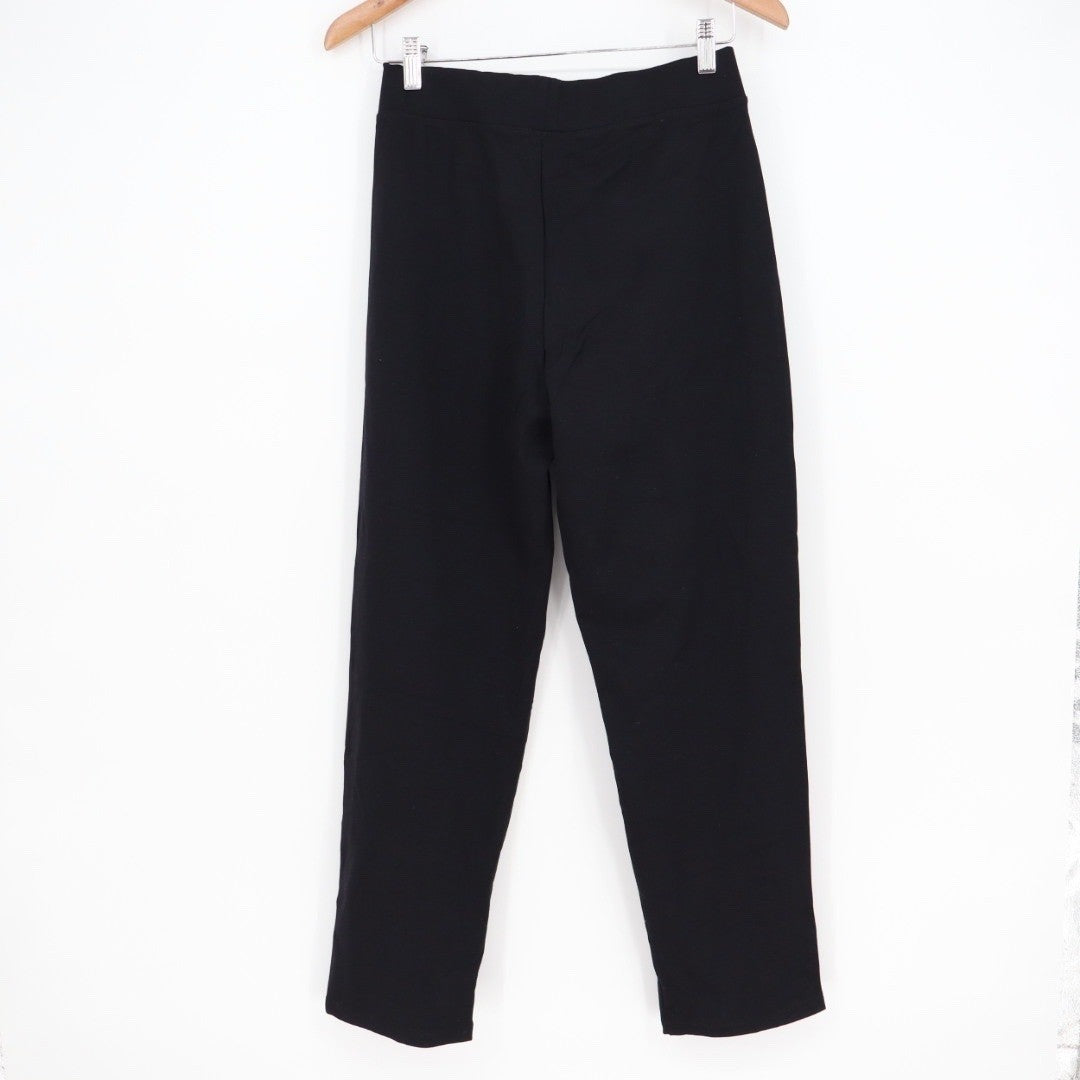 American Giant Black Wide Leg Lounge Pants Elastic Waist XS Made in USA
