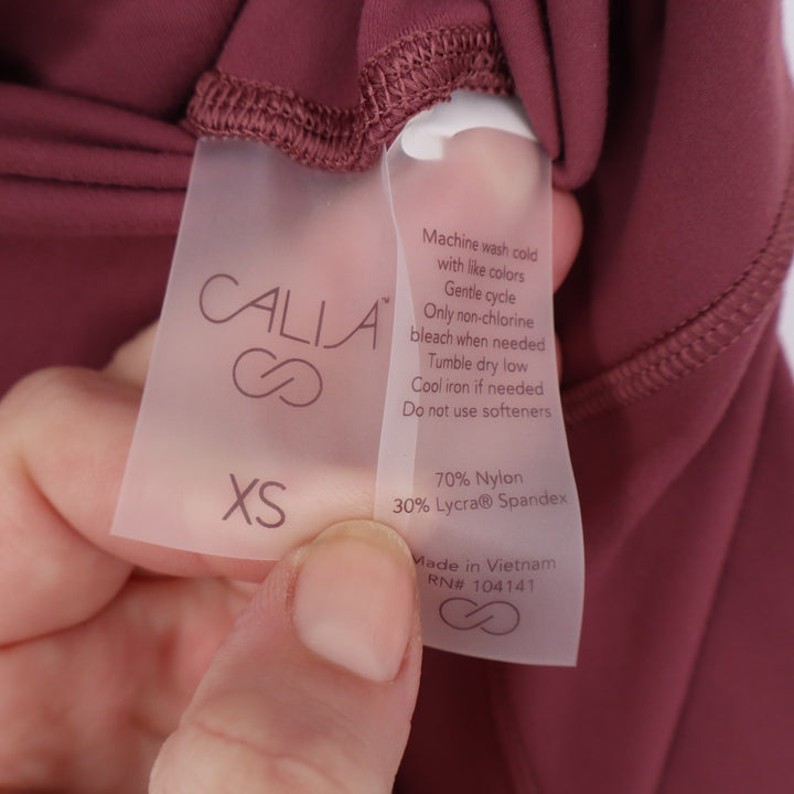 Calia Inspire HR 7/8 Legging Mauveberry Pink Purple XS High Rise Pockets