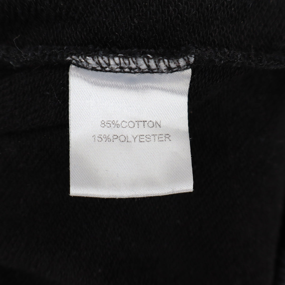 AC Womens Wide Leg Sweatpants Black Elastic Waist Cotton Blend Size S