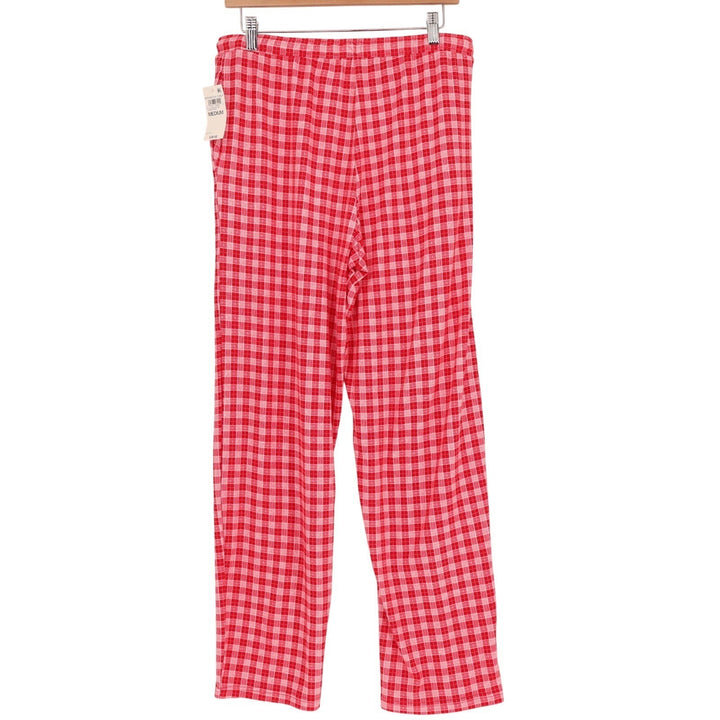 Charter Club Intimates Separates Table Pajama Pants Women M Red White Dawn Plaid