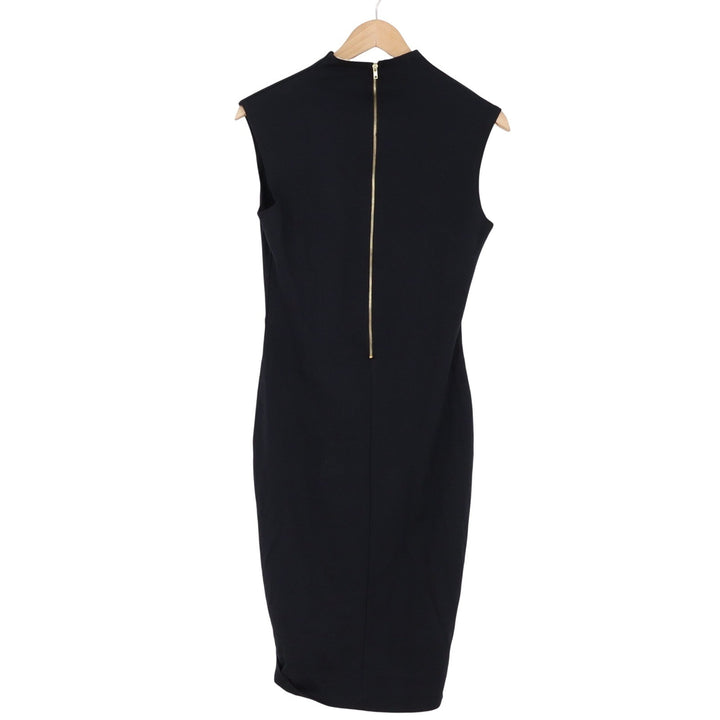 Rolla Coster Dress Women's L Sheath Black Sleeveless Split Neck NEW
