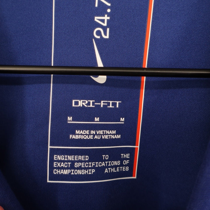 Nike Dri-FIT Training Crewneck Sweatshirt Blue Mens Medium