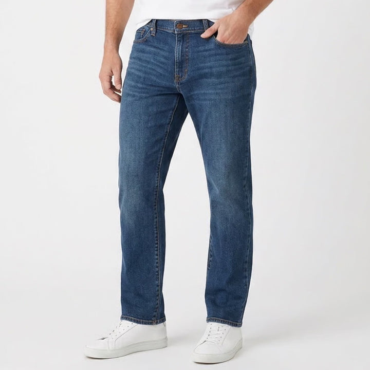 Lucky Brand Jeans Mens 40x32 Blue Denim Cotton Stretch Straight Leg Mid Rise
