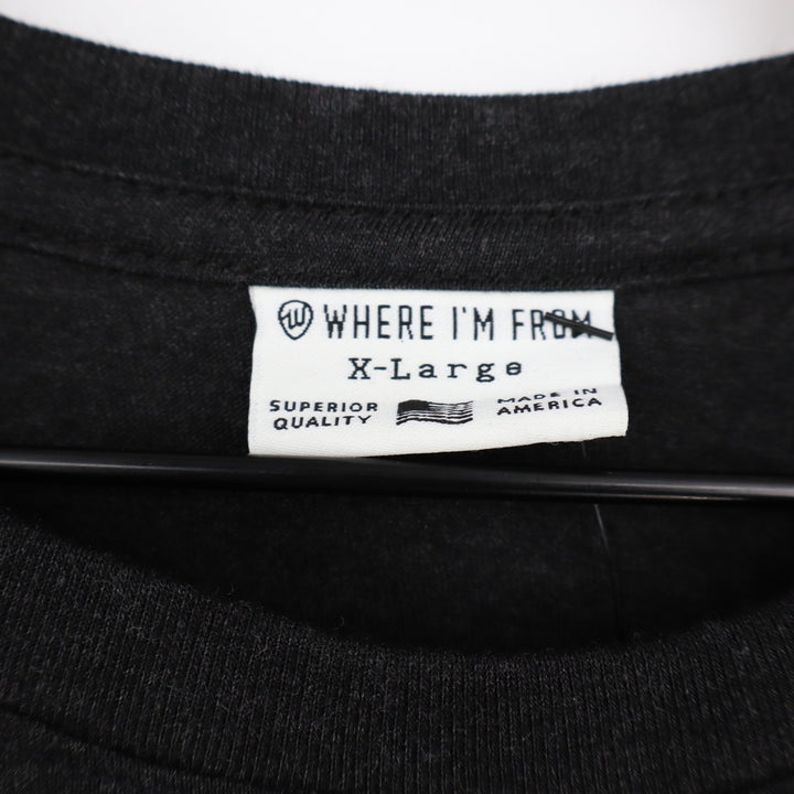 Where I'm From New Jersey Graphic Tee Mens XL Charcoal Heather Made in USA NWT
