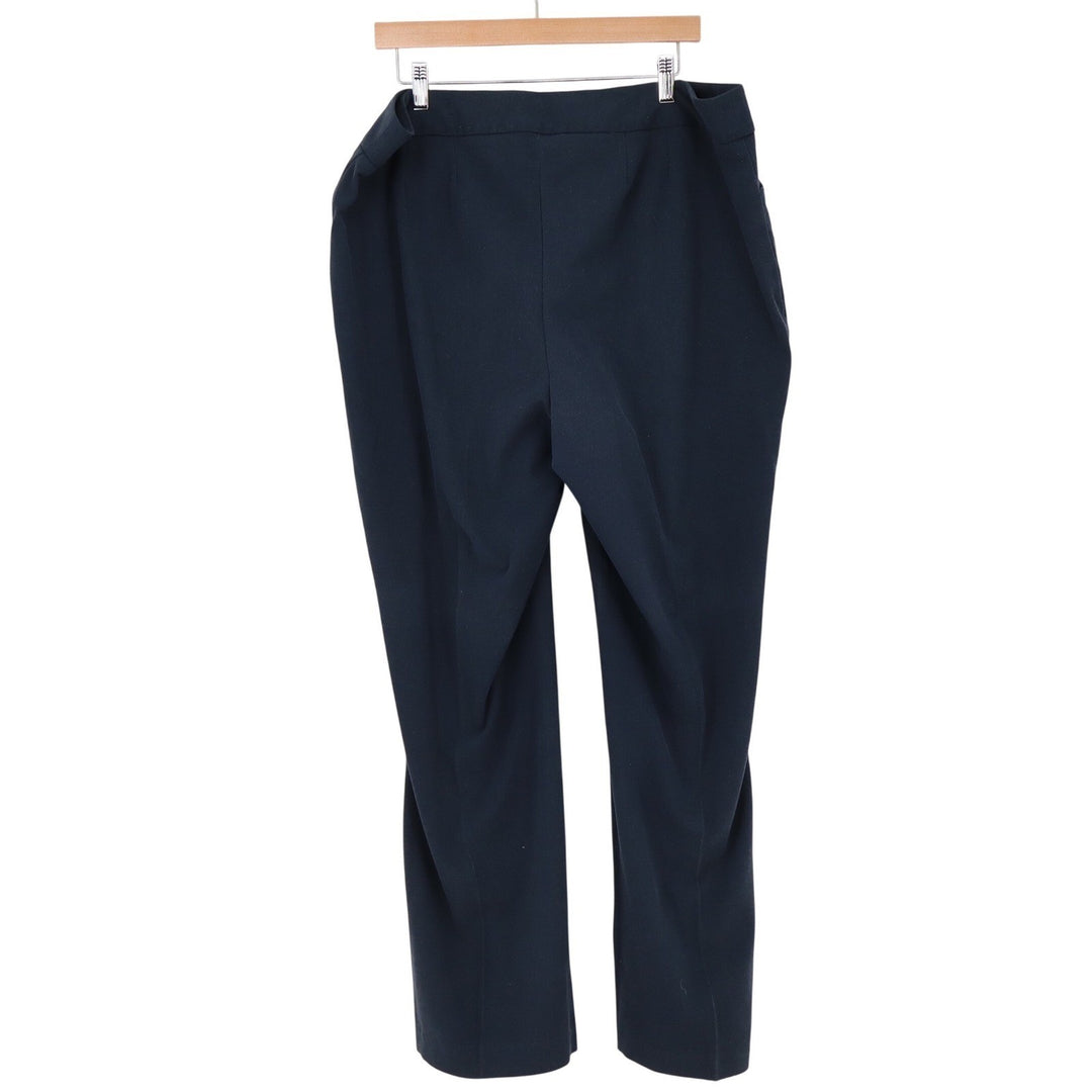 Lane Bryant Dress Pants Womens 18 Average Straight Leg Navy Blue Stretch