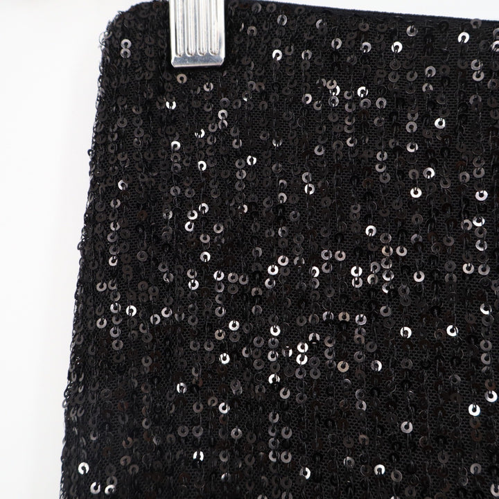 Six Fifty Black Sequin Midi Skirt Womens Size Medium Sparkle Party NYE New