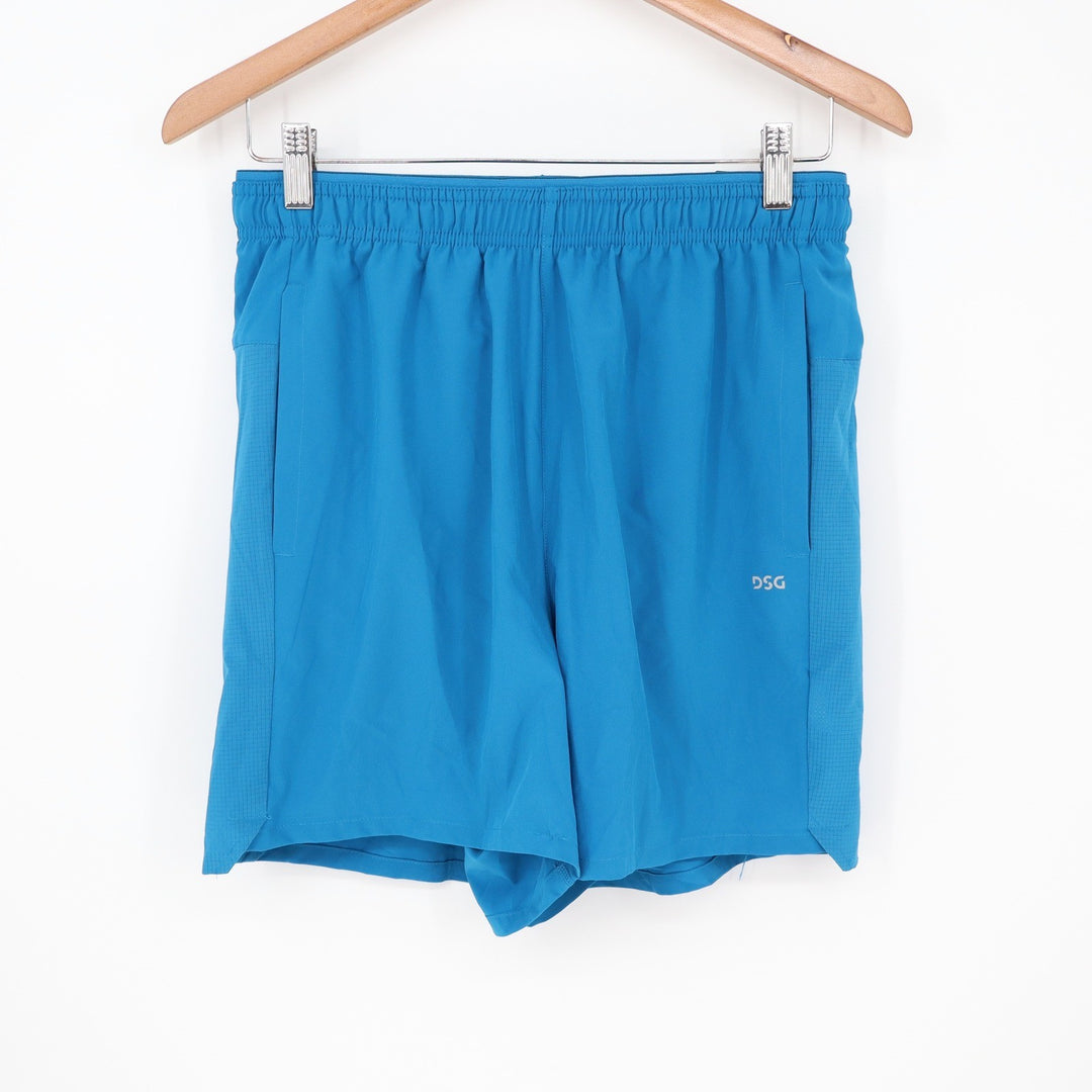 DSG Mens 5" Stride Short Blue Gleam Reflective Athletic Running Shorts S