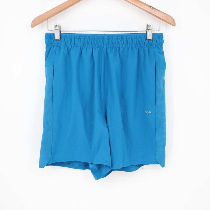 DSG Mens 5" Stride Short Blue Gleam Reflective Athletic Running Shorts S
