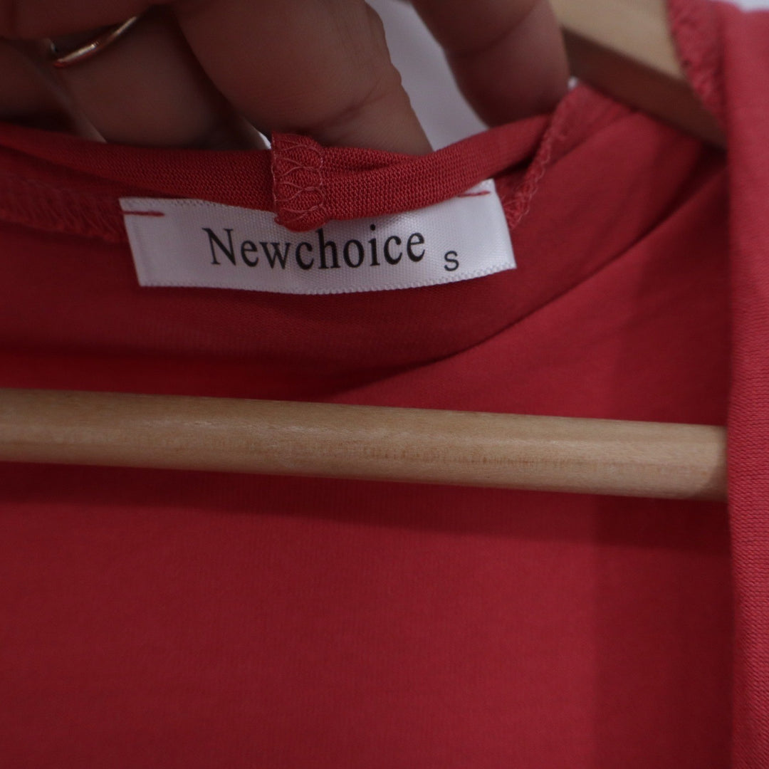 Newchoice Womens Open Front Cardigan Coral Red Long Sleeve Viscose Stretch Small
