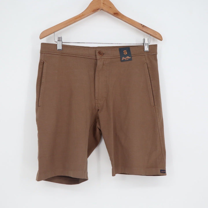 Good Man Brand Mens Casual Shorts Khaki Tan Size S