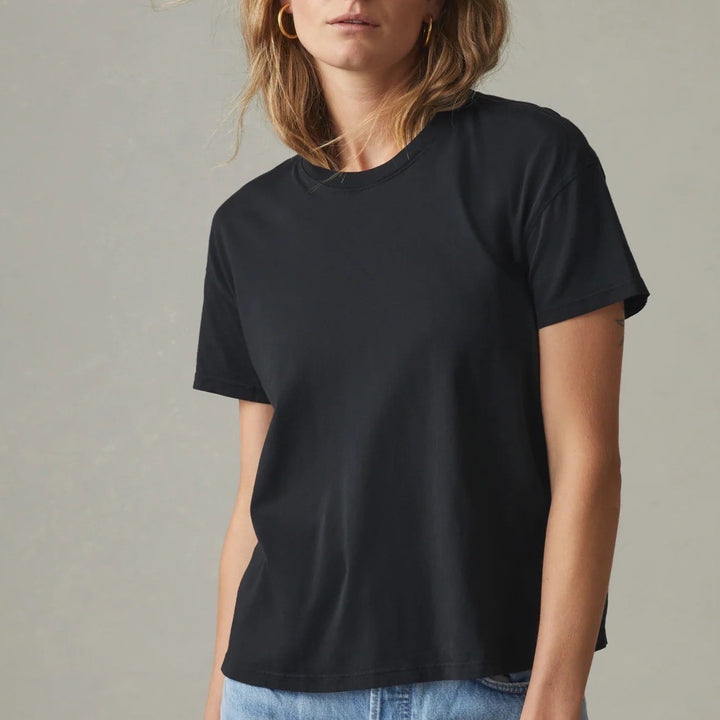 American Giant Classic Tee Black Crew Neck Short Sleeve Made in USA Size S