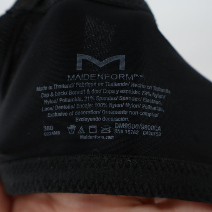 Maidenform Push-Up Bra Womens 38D Blush Stretch Lace Detail Underwire Padded