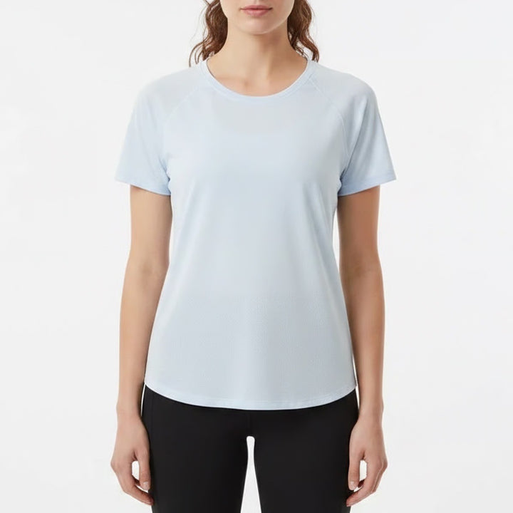 Calia Womens Seamless Tee Light Blue Short Sleeve Athletic Shirt XXL