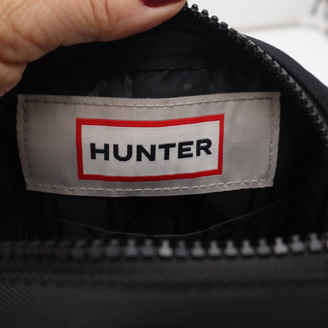 Hunter Original Nylon Crossbody Bag Black Water Resistant Festival Travel Bag