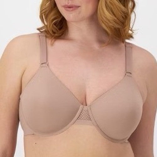 Bali Ultimate Smoothing Lightweight T-Shirt Bra Womens 38C Blush Nylon Stretch