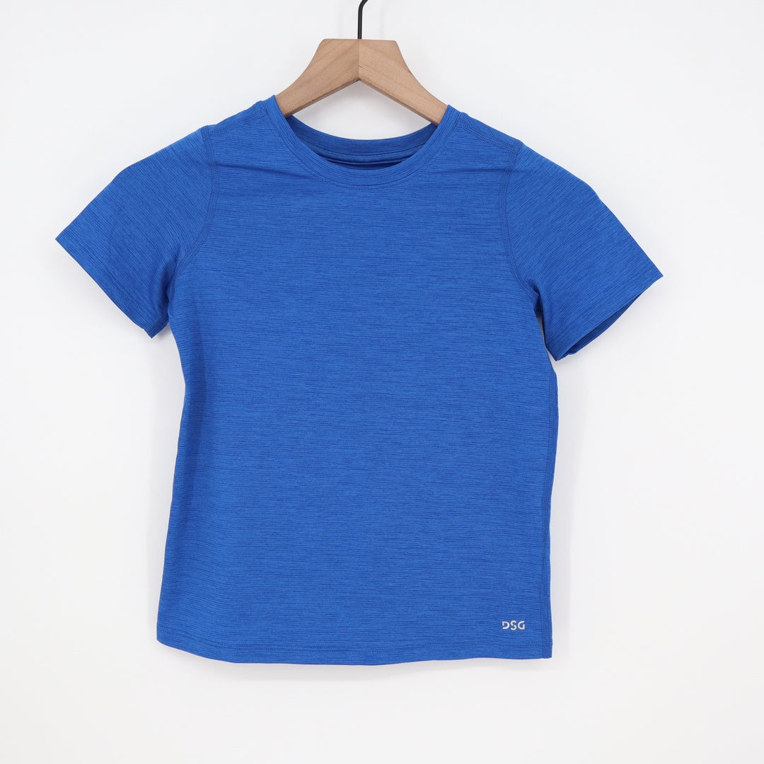 DSG Boys Movement Tee Team Royal Blue Heather XS 6-7 Moisture Wicking Shirt NEW