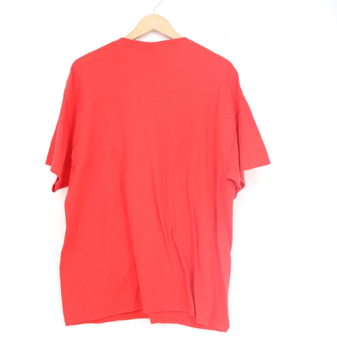 Gildan Mens XL Red Christmas Movie Baking Graphic T-Shirt Heavy Cotton