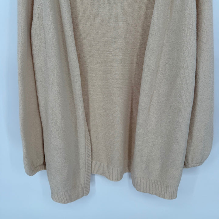 The Drop Cardigan Sweater Beige XL Open Front Long Sleeve Cozy Knit