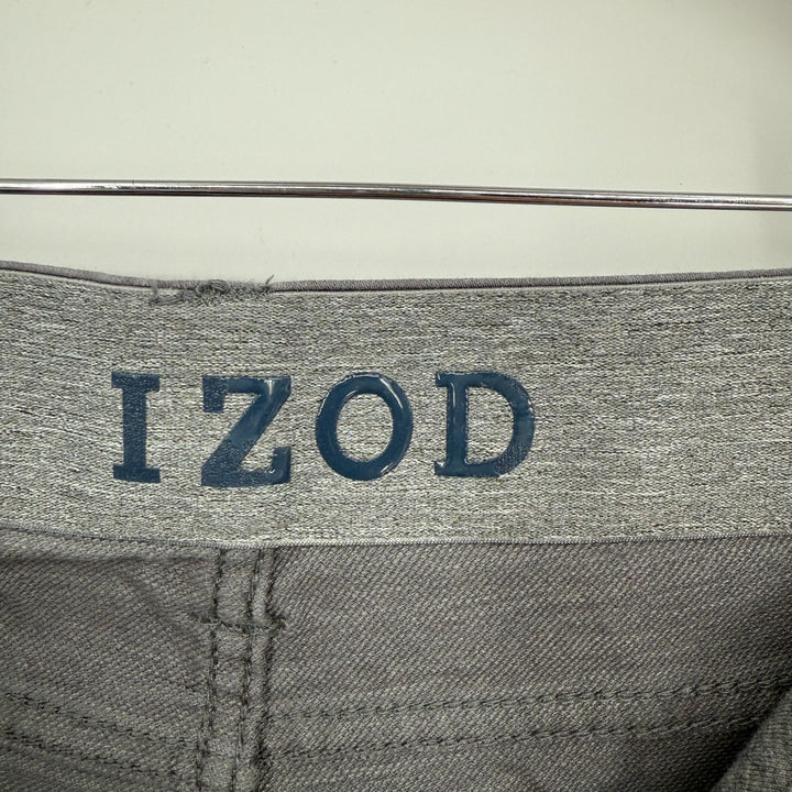 Izod Jeans Mens 32x32 Gray Denim Cotton Straight Leg Stretch Logo Regular Fit