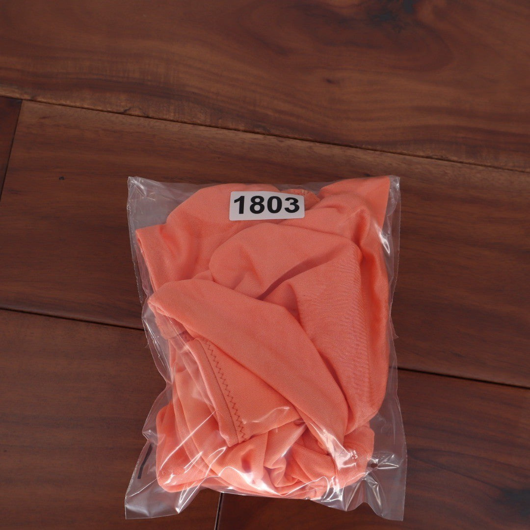 ASOS DESIGN Orange Bow Bandeau Bikini Top Swimsuit Beach Resort Size US 2