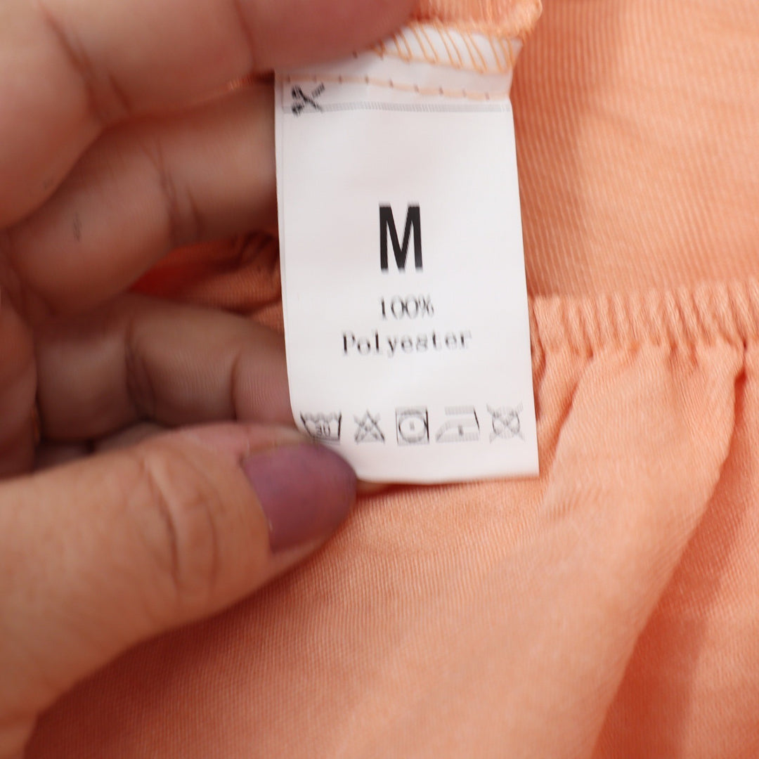 Unbranded Peach 2 Piece Set Batwing Crop Top & Ruched Maxi Skirt Size M