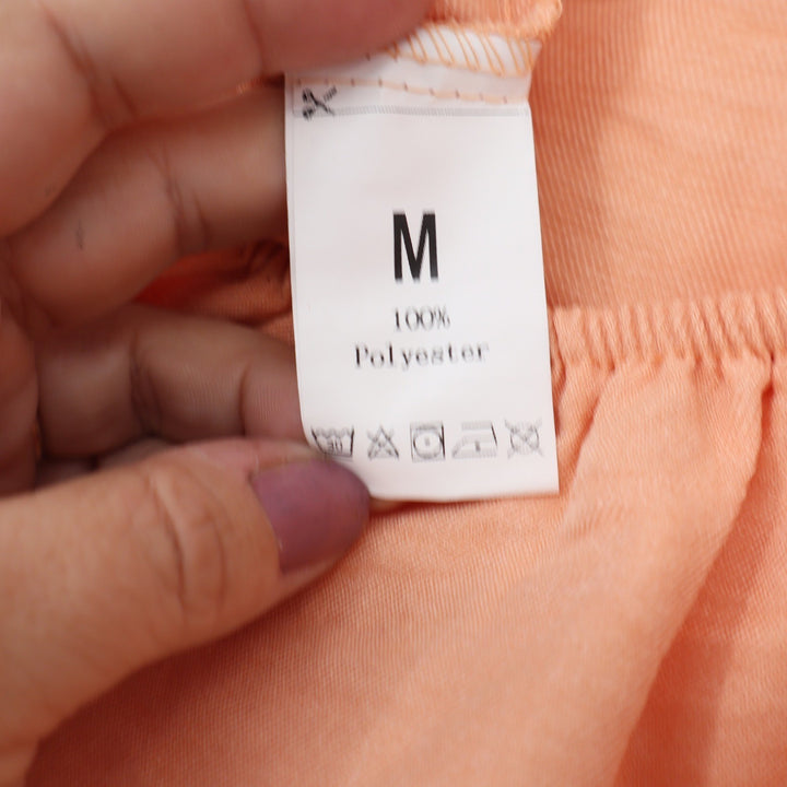 Unbranded Peach 2 Piece Set Batwing Crop Top & Ruched Maxi Skirt Size M