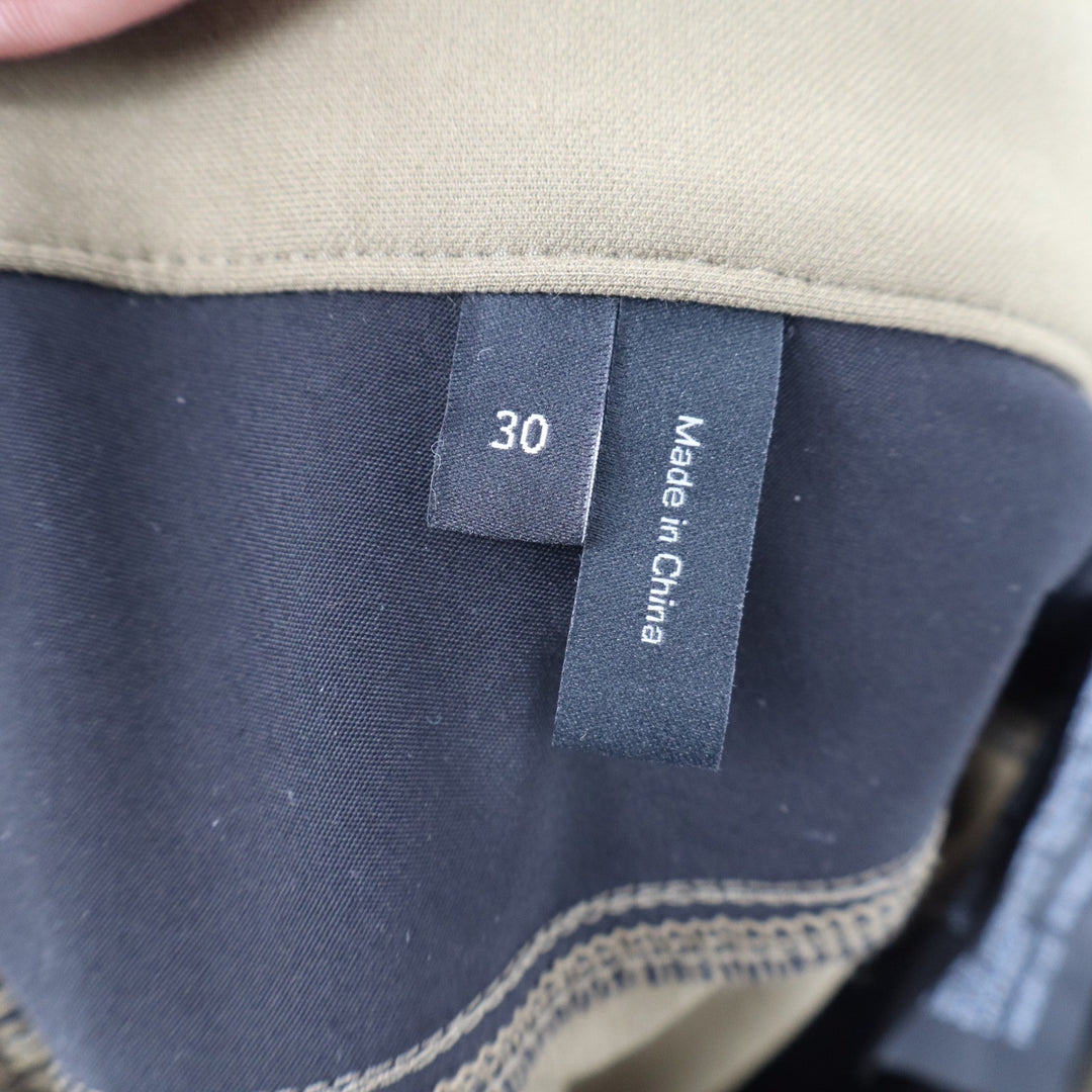Theory Raffi Slim Fit Tech Ponte Pants Olive Green Mens Size 30