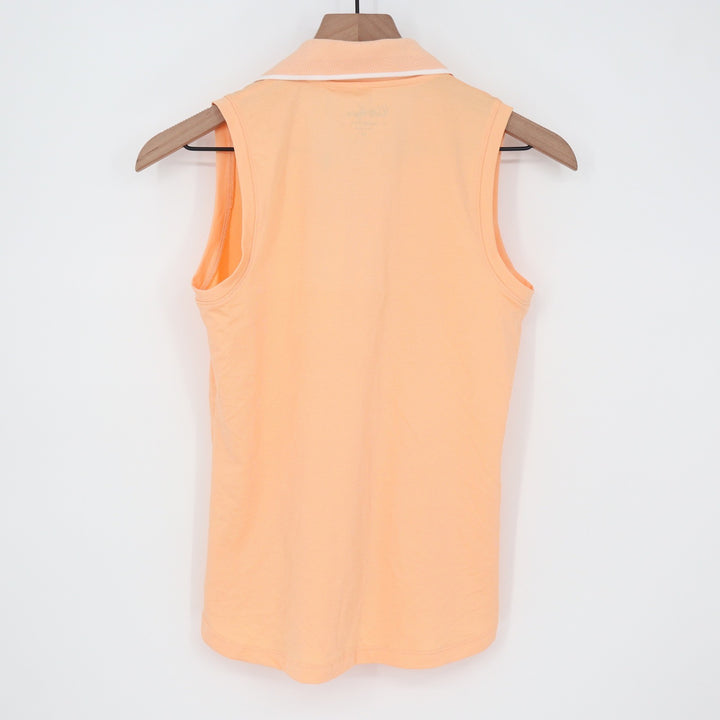 Walter Hagen Performance II Womens Sleeveless Polo Shirt Peach Orange XS