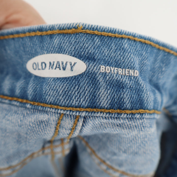 Old Navy Boyfriend Cut Off Shorts Womens 10 Blue Denim Distressed Frayed Hem