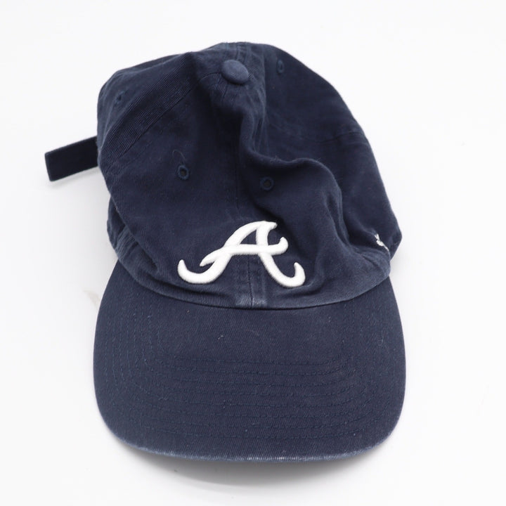 47 Brand Atlanta Braves Navy Blue Baseball Hat Adjustable Dad Cap OSFA MLB