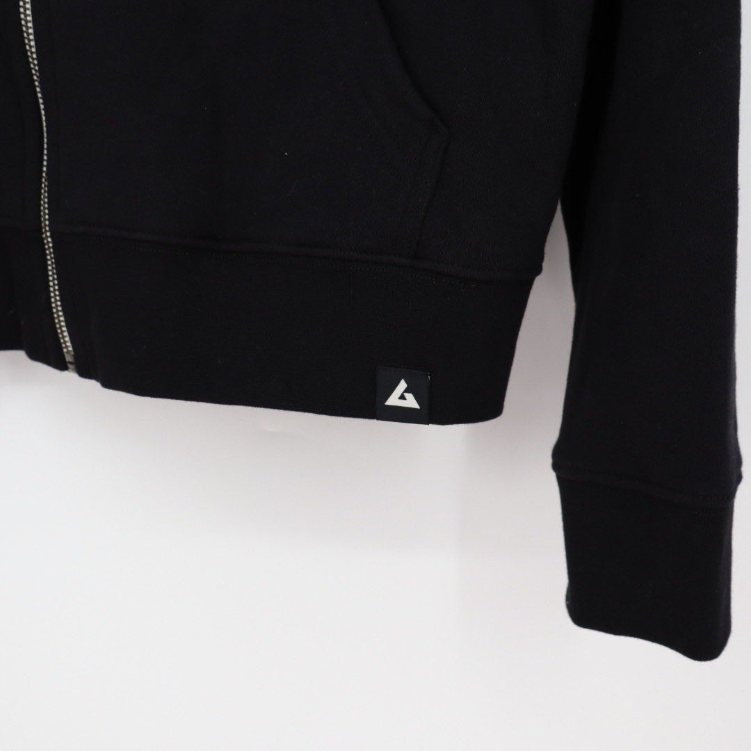 American Giant Womens Black Full Zip Hoodie Fleece Made in USA Size XL