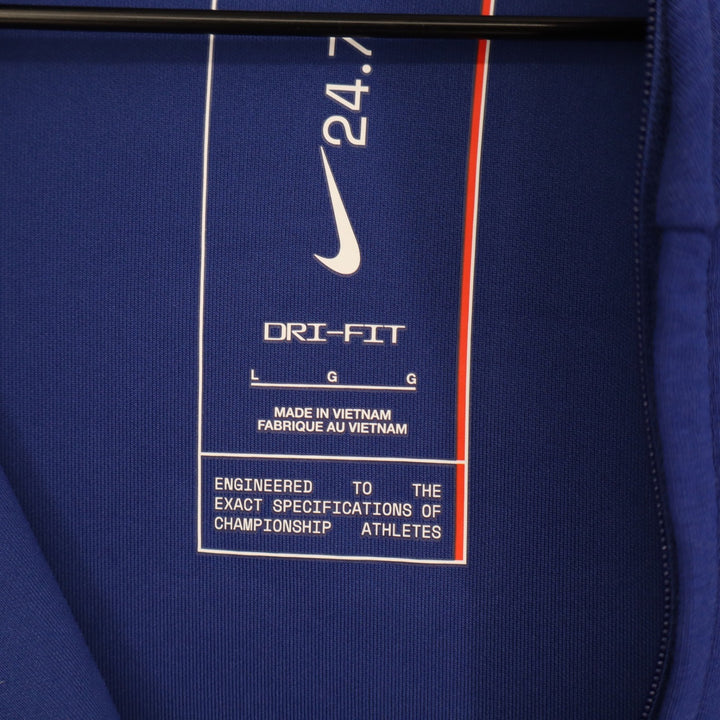 Nike Mens Dri-FIT 24.7 Training Quarter-Zip Sweatshirt Royal Blue L
