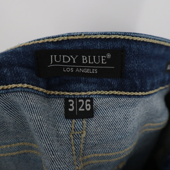 Judy Blue Los Angeles High Rise Skinny Jeans Button Fly Medium Wash Size 3 26