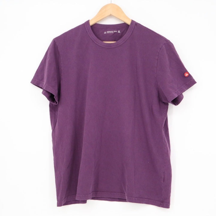 American Giant XL T Shirt Purple Cotton Made in USA Casual Crew Neck Mens Womens