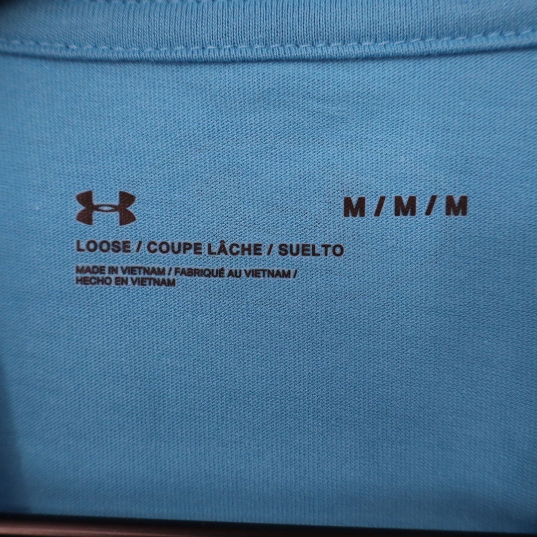 Under Armour Mens Blue Left Chest Cut Off Tank Top 1329286 Size Medium NEW