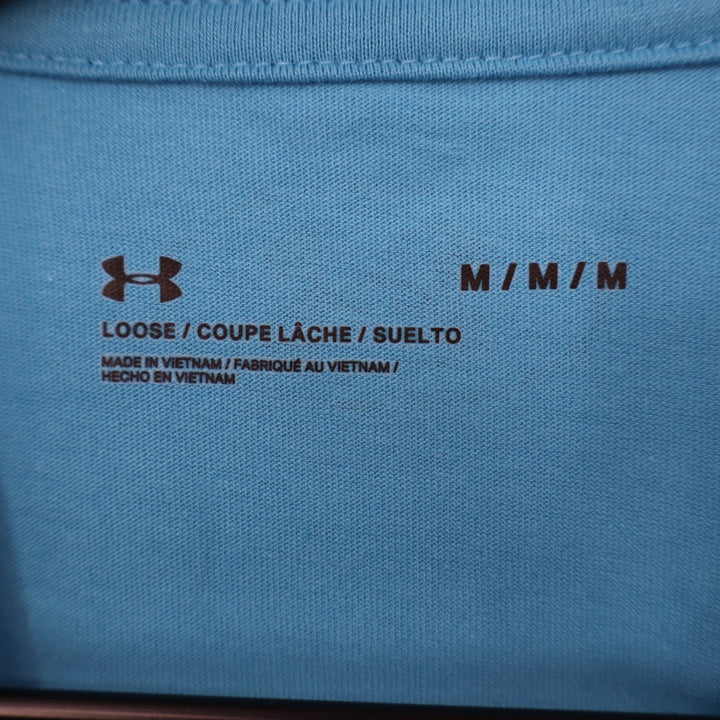 Under Armour Mens Blue Left Chest Cut Off Tank Top 1329286 Size Medium NEW