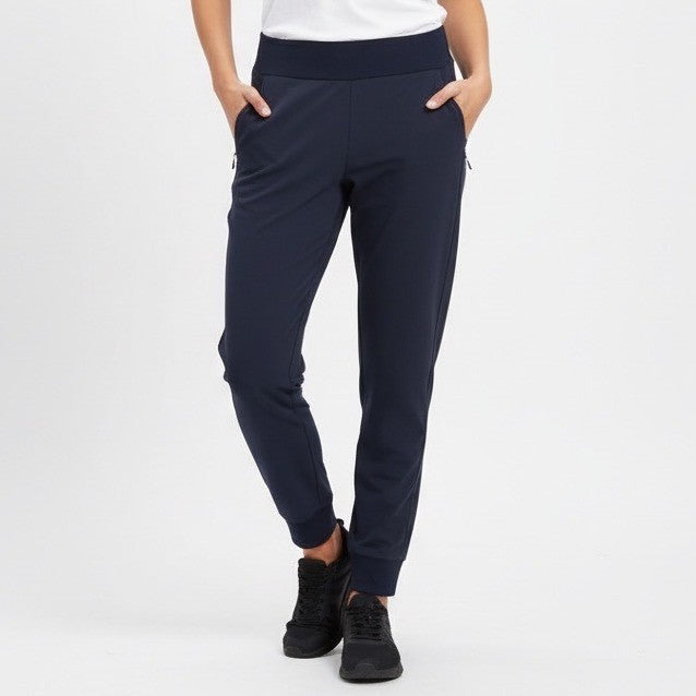 Athleta Navy Blue Jogger Pants Size 10 Full Length Casual Activewear