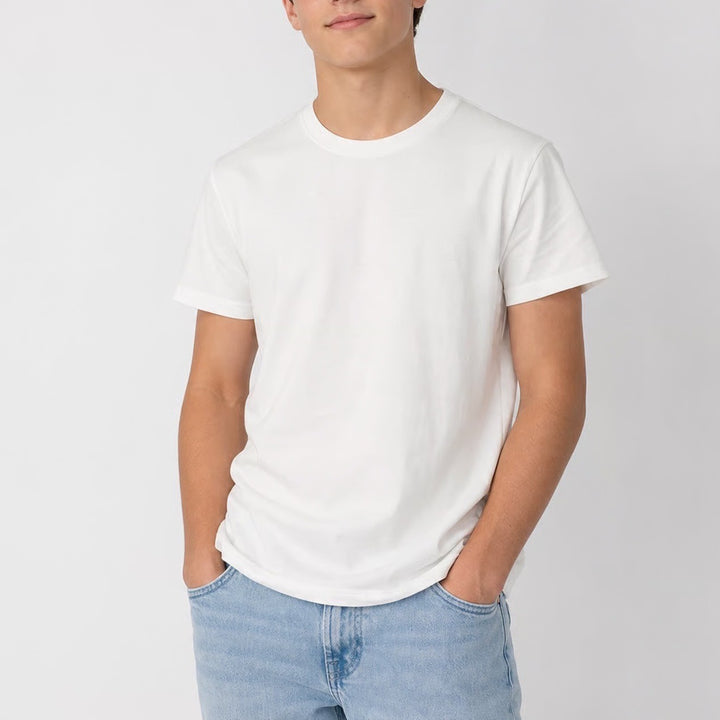 Fruit of the Loom White Cotton Short Sleeve Crew Neck T-Shirt Youth Medium 10-12