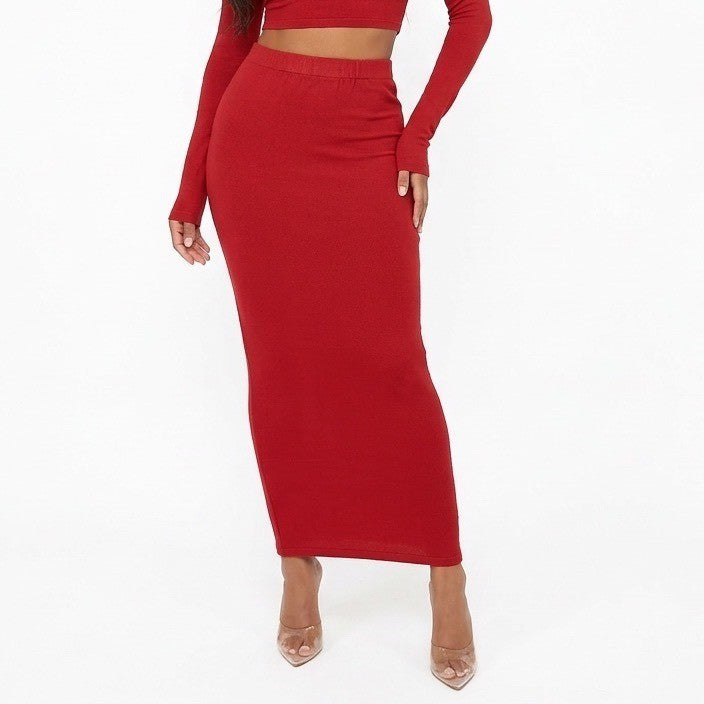 Naked Wardrobe Red Maxi Bodycon Size Medium