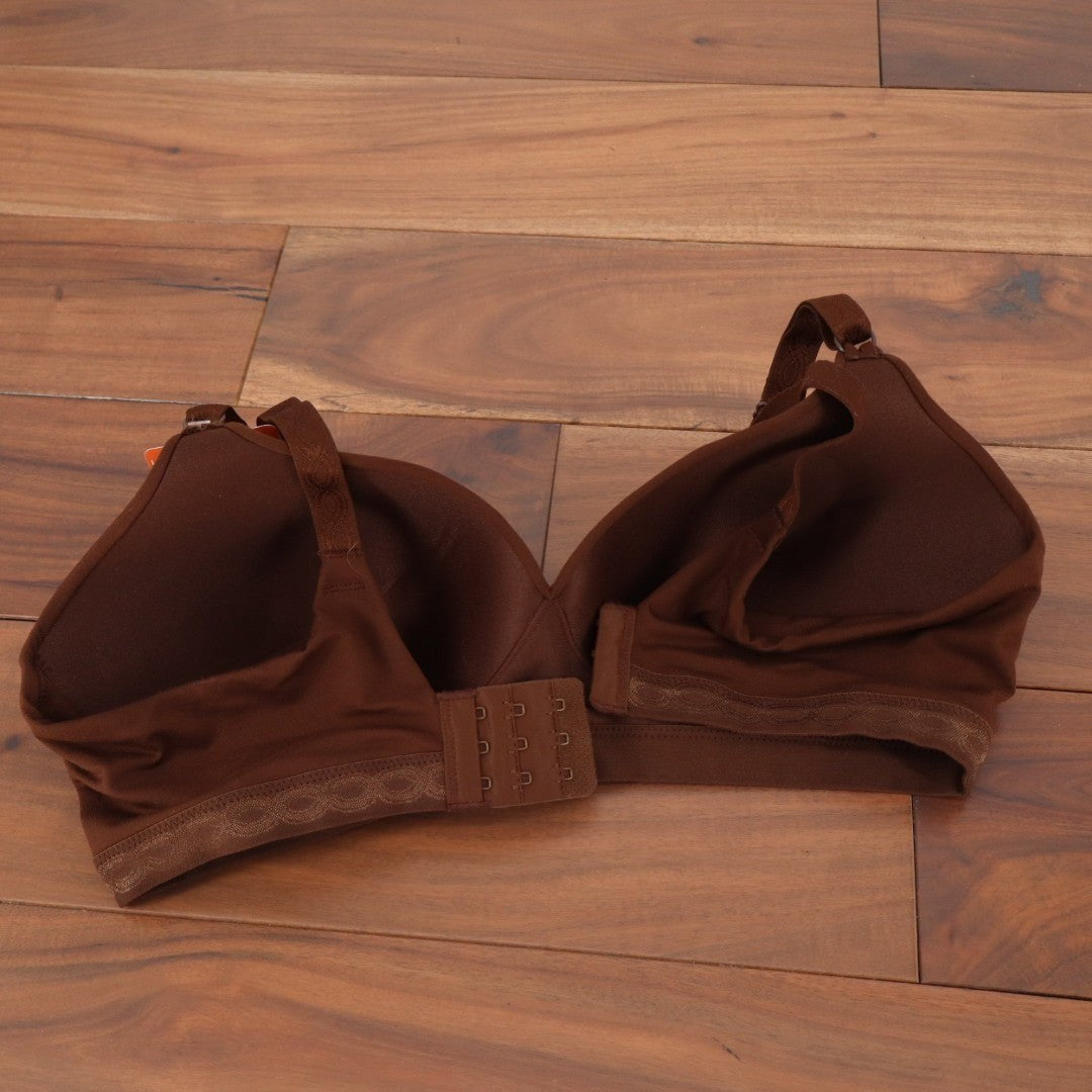Warner's Cloud 9 Contour Bra Womens 38C Brown Stretch Adjustable Strap Wirefree