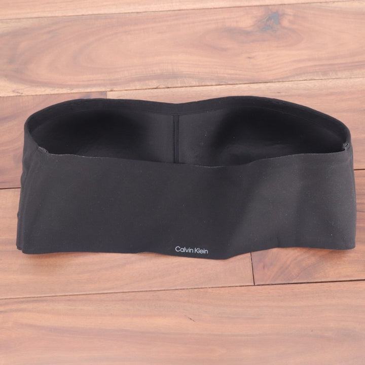 Calvin Klein Adapt Bandeau Bra Womens M Black Strapless Wireless Full Coverage