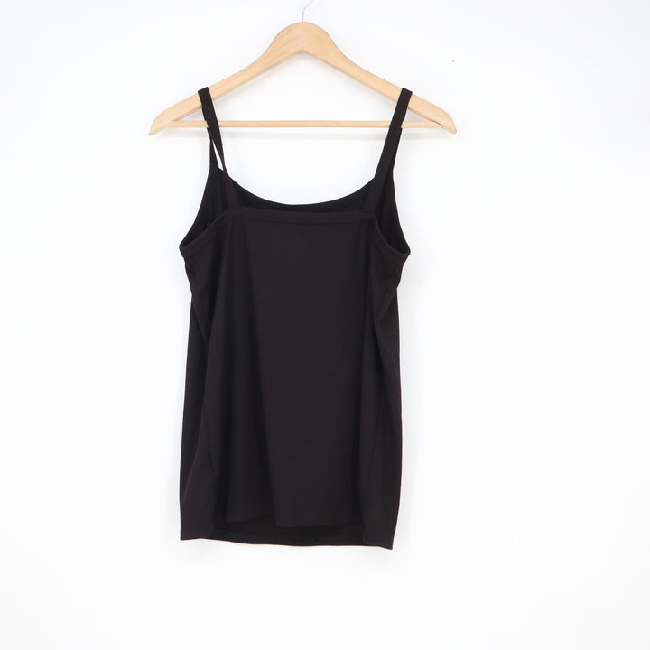 No Boundaries Womens XL Black Ribbed Cami Scoop Neck Spaghetti Strap Tank Top
