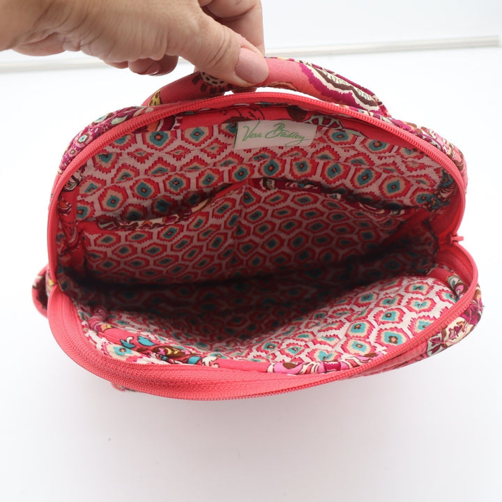 Vera Bradley Canterberry Magenta Quilted Cotton Paisley Backpack Pink Small/Med