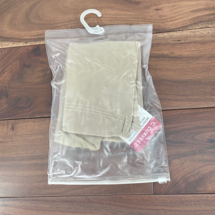 CURVEEZ High Waist Tummy Control Shaping Briefs Nude Beige Size M