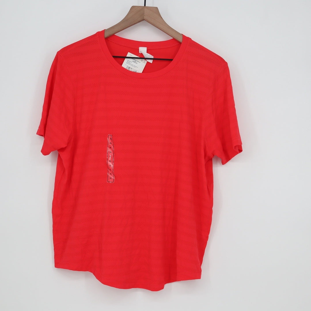 DSG Movement Seamless Tee Lightning Red Womens XL Short Sleeve NEW