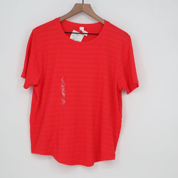 DSG Movement Seamless Tee Lightning Red Womens XL Short Sleeve NEW