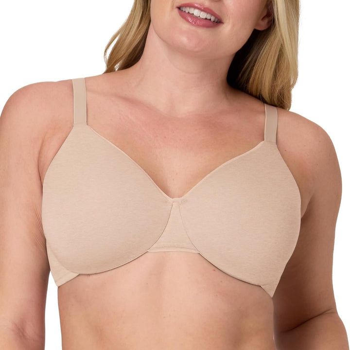 Bali T-Shirt Bra Womens 40DD Beige Stretch Underwire Padded Adjustable Strap