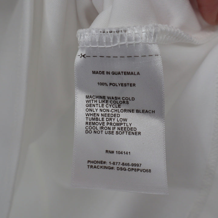 DSG Girls Movement Tee Pure White Athletic Short Sleeve Shirt Size S 8-9