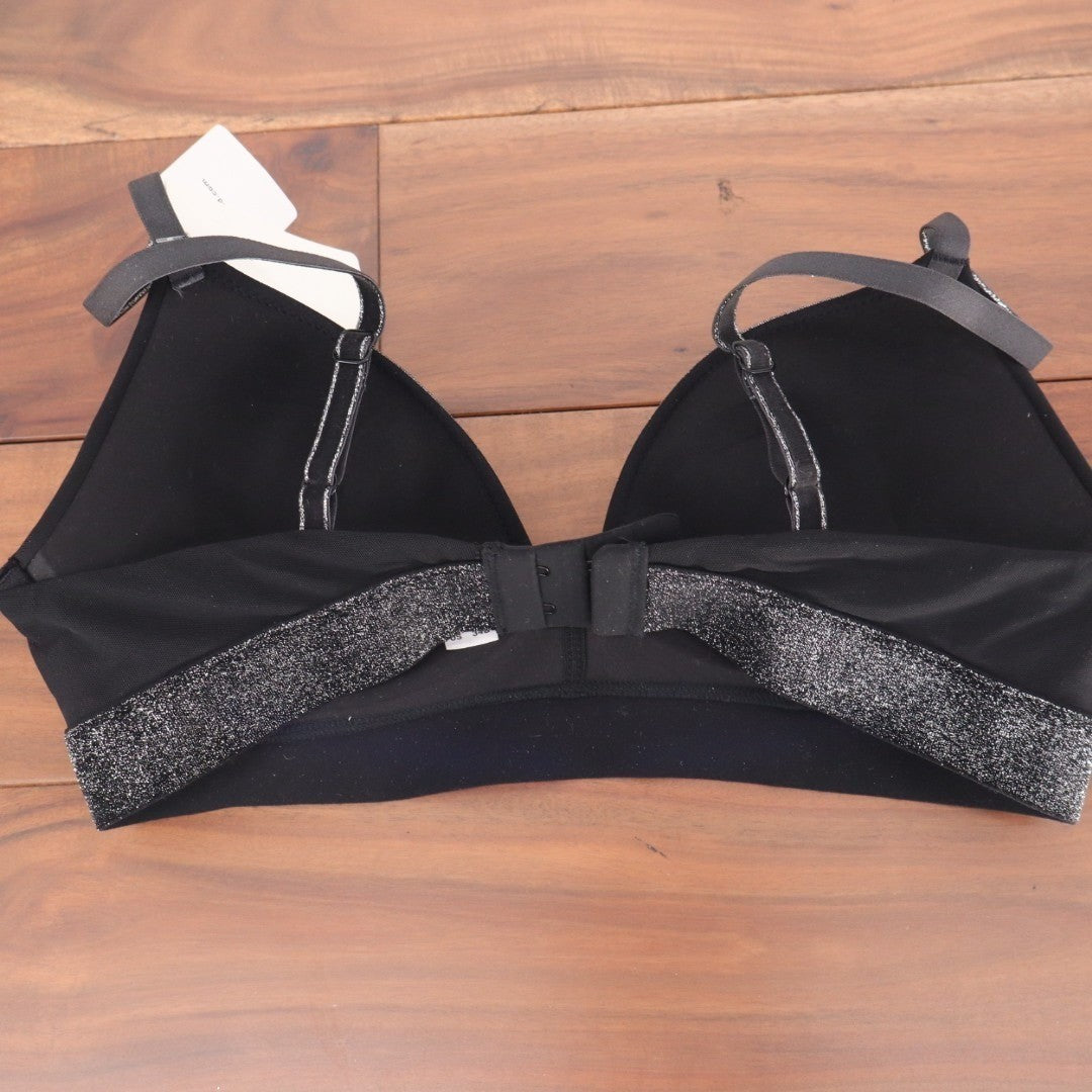 B.tempt'd Room Service T-Shirt Bra Womens 34B Black Stretch Padded Wirefree