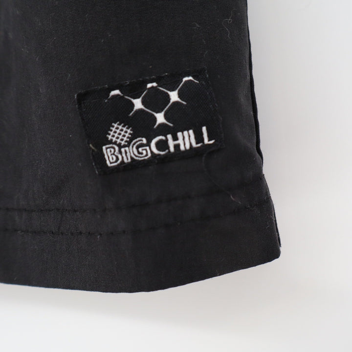 Big Chill Swim Trunks Boys 6 Black Pink Geometric Palm Excellent